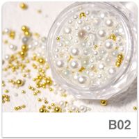 Three-dimensional Steel Ball Bright Pearl Bubble Size Mixed Fingernail Decoration sku image 3