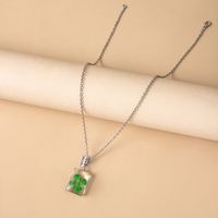 Fashion Four Leaf Clover Glass Synthesis No Inlaid Necklace main image 4