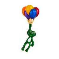 Women's Cute Fashion Balloon Frog Alloy Brooches Stoving Varnish Plating No Inlaid Brooches sku image 1