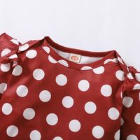 Baby Girl's Girl's Cute Polka Dots Solid Color Polyester Pants Sets Baby Clothes main image 4