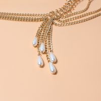 Sexy Geometric Alloy Plating Artificial Pearls Waist Chain main image 5