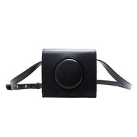 Camera Modeling Retro Style Pu Leather Solid Color Flip Square Black Coffee White Shoulder Bags main image 4