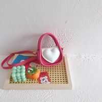 Girl's Cute Geometric Magnetic Buckle Pu Leather Handbag sku image 1