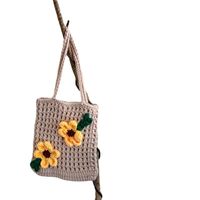 Sunflower Vacation Style Fabric Flowers Flip Sunflower Handbags main image 5