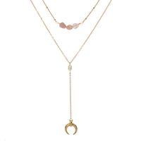 Women's Fashion Moon Alloy Natural Stone Necklace Plating No Inlaid Necklaces main image 2