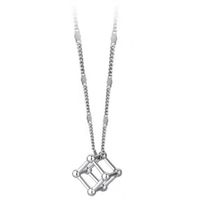 Fashion Alloy Geometric Pattern Necklace Daily Silver Plating Unset main image 1