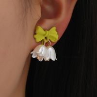 Women's Fashion Flower Synthetic Resin Earrings Splicing Earrings main image 4