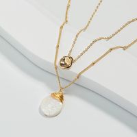 Women's Fashion Round Imitation Pearl Alloy Necklace Plating Inlaid Pearls Pearl Necklaces main image 5