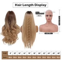 Women's Fashion Brown Party Chemical Fiber Centre Parting Long Curly Hair Wigs main image 7