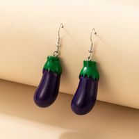 2021ins Exaggerated And Personalized Trendy Jewelry Simulation Kelp Knot Green Ear Hook Simulation Food Earrings sku image 1