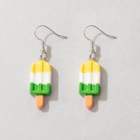 Cartoon Style Geometric Arylic Earrings sku image 2