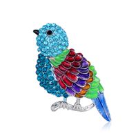 Retro Pastoral Animal Bird Alloy Inlay Rhinestones Unisex Brooches sku image 1