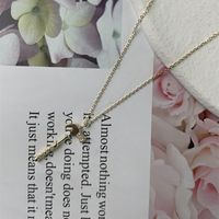 Women's Simple Style Hammer Sterling Silver Pendant Necklace Zircon 925 Silver Necklaces main image 1