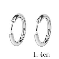 Fashion Circle Plating Stainless Steel Earrings main image 1