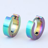 Men's Fashion Geometric Stainless Steel Earrings Plating Stainless Steel Earrings sku image 2