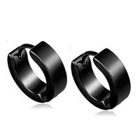 Men's Fashion Geometric Stainless Steel Earrings Plating Stainless Steel Earrings sku image 3