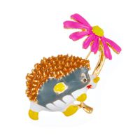 Women's Cute Fashion Classic Style Hedgehog Arylic Brooches Stoving Varnish Plating No Inlaid Brooches main image 3
