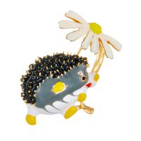 Women's Cute Fashion Classic Style Hedgehog Arylic Brooches Stoving Varnish Plating No Inlaid Brooches sku image 2