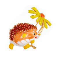 Women's Cute Fashion Classic Style Hedgehog Arylic Brooches Stoving Varnish Plating No Inlaid Brooches sku image 3