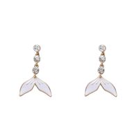 Women's Fashion Fish Tail Alloy Earrings Diamond Artificial Rhinestones Earrings main image 3