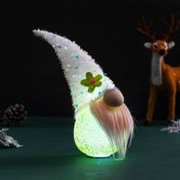 Hong Kong Love New Luminous Faceless Doll Ornaments Santa Claus With Lights Easter Show Window Decorations Wholesale sku image 9