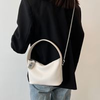 Women's Artificial Leather Solid Color Vintage Style Fashion Square Zipper Handbag Crossbody Bag main image 3