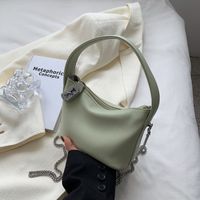 Women's Artificial Leather Solid Color Vintage Style Fashion Square Zipper Handbag Crossbody Bag sku image 1