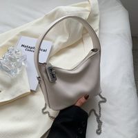 Women's Artificial Leather Solid Color Vintage Style Fashion Square Zipper Handbag Crossbody Bag sku image 4