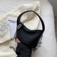 Women's Artificial Leather Solid Color Vintage Style Fashion Square Zipper Handbag Crossbody Bag sku image 2