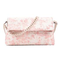 Other Prints Fashion Shopping Artificial Leather Chain Magnetic Snap Square Ice Flower Blue Ice Pollen Lace Pink Shoulder Bags sku image 3