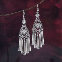 Women's Vintage Style Ethnic Style Bohemian Water Droplets Flower Alloy No Inlaid Ear Studs Drop Earrings main image 2