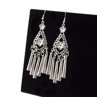 Women's Vintage Style Ethnic Style Bohemian Water Droplets Flower Alloy No Inlaid Ear Studs Drop Earrings main image 3