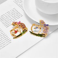 Women's Cute Funny Modern Style Fish Alloy Brooches Plating Diamond Rhinestones Brooches main image 6