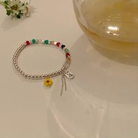 Cute Flowers Alloy Beaded Bracelets sku image 1