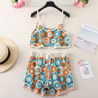 Women's Vacation Geometric Shorts Suits main image 2