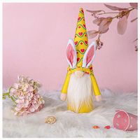 Easter Bunny Color Long Hat Dwarf Doll Decoration Wholesale Nihaojewelry sku image 8