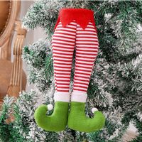 Christmas Ornaments Cute Elf Legs Window Decoration Pendant Wholesale Nihaojewelry sku image 7