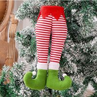 Christmas Ornaments Cute Elf Legs Window Decoration Pendant Wholesale Nihaojewelry sku image 4