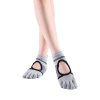 Women's Sports Stripe Cotton Blend Split Toe Hollow Out Socks sku image 3
