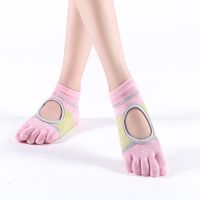 Women's Sports Stripe Cotton Blend Split Toe Hollow Out Socks sku image 4