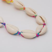 Beach Shell Colorful Braided Rope No Inlaid Necklace main image 5