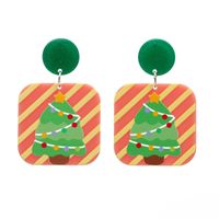 Fashion Christmas Tree Acrylic No Inlaid Earrings sku image 8