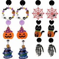 Mode Halloween-muster Acryl Keine Intarsien Ohrringe main image 1