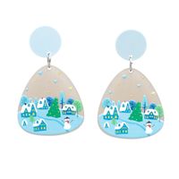 Women's Men's Fashion House Acrylic Earrings Cartoon Pattern No Inlaid Drop Earrings sku image 6