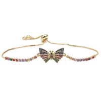 Fashion Butterfly Copper Zircon Bracelets sku image 11
