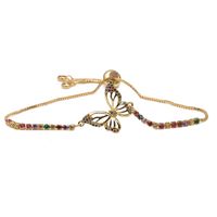 Fashion Butterfly Copper Zircon Bracelets sku image 3