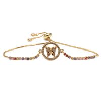 Fashion Butterfly Copper Zircon Bracelets sku image 10