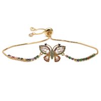 Fashion Butterfly Copper Zircon Bracelets sku image 17