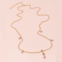 Women's Fashion Simple Style Heart Butterfly Shell Alloy Waist Chain Plating Artificial Pearls main image 4