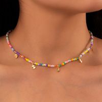 Fashion Simple Style Geometric Round Beaded Alloy Beads Necklace main image 2